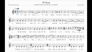 O Crux (Nystedt) | Soprano II | Sing-Along