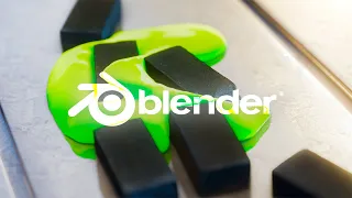 Абстрактная 3D Анимация в Blender | Симуляция Твердых Тел, Жидкости - Реалистичный Рендер в Eevee