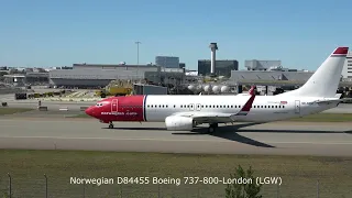 4K Planespotting at Stockholm-Arlanda airport Close Up takeoff B777 A350 B767 and much more