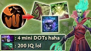 200 IQ Build: Napalm Abuse = Dark Pact + Spirit Siphon + Exorcism | Dota 2 Ability Draft