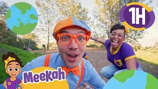 Blippi & Meekah Go Green | Composting & Sage Planting -1 HOUR OF MEEKAH| Educational Videos for Kids