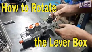 How to move the Lever on a Hydraulic Spool Valve away from the Ports and Hoses.