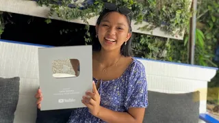 SILVER PLAY BUTTON UNBOXING with FAMILY ❤️Finally!!🥰