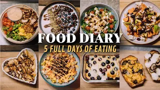 FOOD DIARY - 5 FULL DAYS OF EATING (schnell, lecker, gesund) // JustSayEleanor