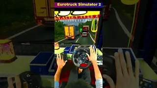 Truck and Bus Crash near a Roadway Turn Eurotruck Simulator 2 Tamil #busdriving #short