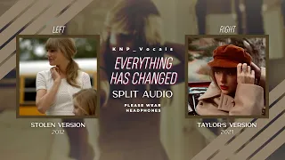 Taylor Swift - Everything Has Changed (Stolen vs Taylor's Version Split Audio)