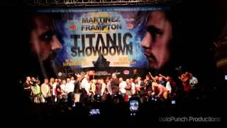 Martinez-Frampton II - Head to head @ the weigh-in