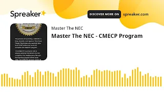 Master The NEC - CMECP Program