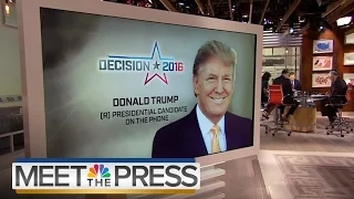 Donald Trump On Fight With Ted Cruz (Full Interview) | Meet The Press | NBC News