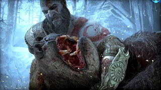 God of War Ragnarök PS5 Ep 3 Bjorn Giant Bear Boss Fight No Damage Walkthrough