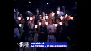 Fans italiani accolgono Michael Jackson a Milano (Studio Aperto 1997)