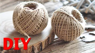 🔊Обязательно Посмотрите! 4 ИДЕИ ИЗ ДЖУТА (джутового каната и мешковины). Jute craft ideas easy. DIY.