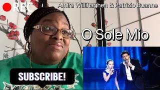 AMIRA WILLIGHAGEN AND PATRIZIO BUANNE- O SOLE MIO REACTION