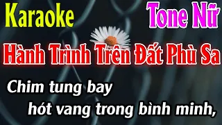 Hành Trình Trên Đất Phù Sa Karaoke Tone Nữ Karaoke Lâm Organ - Beat Mới