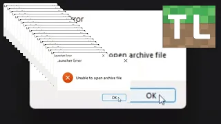 How to fix error "unable to open archive file" (TLauncher and etc.)  | Read more in the description