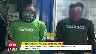 Tatlong delivery riders, sinaksak ng isang lalaki sa Quezon City