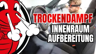 Fahrzeug-Innenraum-Aufbereitung mit Trocken- Dampfreiniger wie ein Profi ! DAMPF DRACHE 22170 Plus