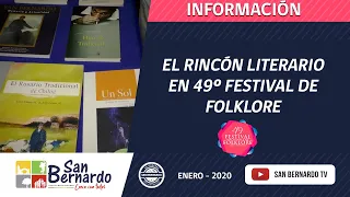 Rincón literario en 49º festival nacional del folklore de San Bernardo