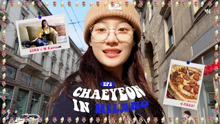 [Chaenlog] Chaeyeon in Milan is always energetic▂▃▅▆▇ 100% (photo shoot, fashion week) l Milan☕🍦 2