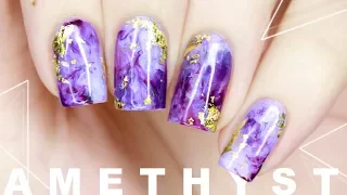 DIY Easy REALISTIC Amethyst Nails