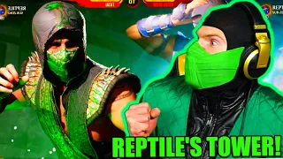 Reptile Plays his MORTAL KOMBAT 1 Gameplay Tower With Baraka! | MK1 Parody!