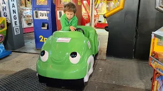 car Kiddie Ride with flashing lights Barry island coin operated