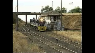 Australian Alco 48 class diesel locomotives - Demondrille to Greenthorpe - January 1998