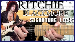 Ritchie Blackmore Signature Guitar Licks Lesson Licks Tabs & Theory