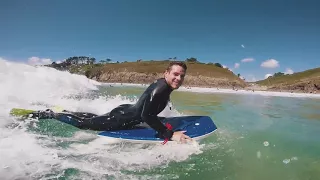 J'ai pris un cours de bodyboard au Petit Minou à Plouzané en Bretagne