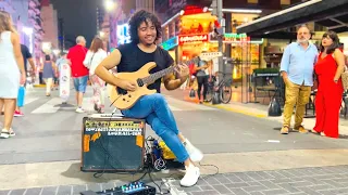 Yngwie Malmsteen - Far Beyond The Sun - Guitar street performance - Cover by Damian Salazar