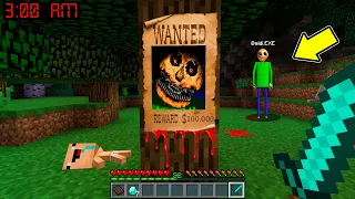 ¡BEBE NOBSI Y BEBE NOOB ENCUENTRAN A BALDI.EXE EN EL BOSQUE A LAS 3 AM 😱😭MINECRAFT NOOB VS PRO!