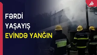 Oğuzda yaşayış evi yandı - APA TV