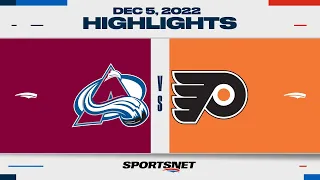 NHL Highlights | Avalanche vs. Flyers - December 5, 2022