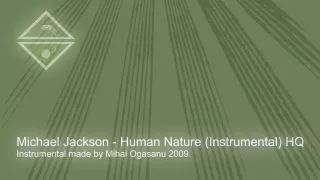 Michael Jackson - HUMAN NATURE (Instrumental) HQ - karaoke