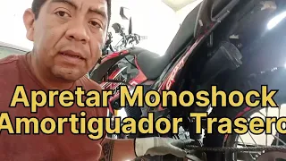 Apretando Monoshock/Amortiguador trasero y tensando Cadena de la Vento Crossmax 250