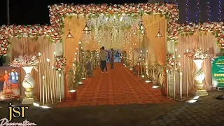 Wedding flower Decoration || Gate Kaise banaye || Stage Decoration Ideas#jsrdecorations