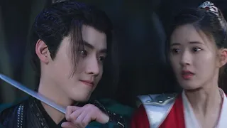 Sly man didn't want to hurt sangqi again and died under her sword with a smile