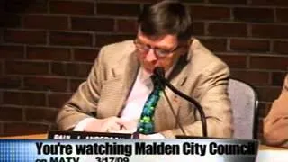 Malden City Council 3/17/09