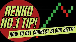 No.1 TIP FOR USING RENKO CHARTS? 'HOW TO GET THE CORRECT BLOCK SIZE!'