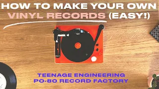 TEENAGE ENGINEERING PO-80 "RECORD FACTORY”: FIRST VINYL CUT