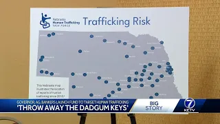 'Throw away the dadgum keys': Governor, AG, NE bankers launch fund to target human trafficking