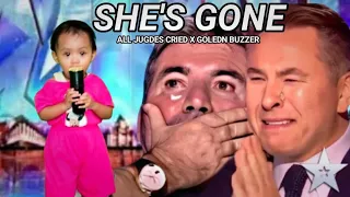 GOLDEN BUZZER:Cut Baby The best singer sang the song"SHE'S GONE" making the judges cry