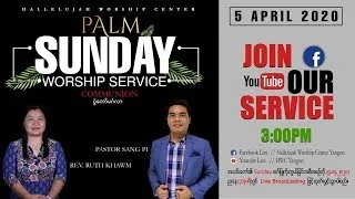 Palm Sunday Worship Service | 5 April 2020 | Live