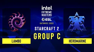 SC2 - Lambo vs HeroMarine - IEM Katowice 2022 - Group C