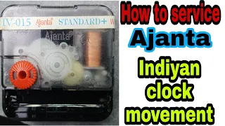 How to service ajanta clock movement assemble and disassemble.