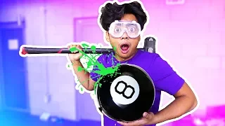 WHAT'S INSIDE A GIANT MAGIC 8 BALL?!