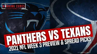 Carolina Panthers vs Houston Texans 2021 Week 3 Picks Against the Spread