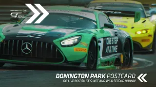 British GT Donington Park Postcard