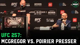 Conor McGregor vs. Dustin Poirier UFC 257 Press Conference | McGregor: "I'm richer than Dana"