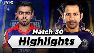 Karachi Kings vs Quetta Gladiators | Full Match Highlights | Match 30 | 15 March | HBL PSL 2020|MB2